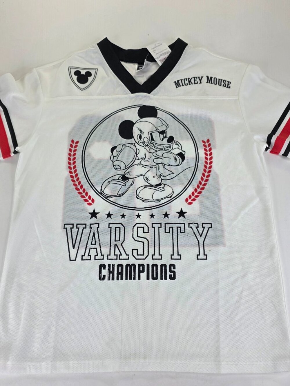 Disney Mickey Mouse Lifestyle Football Jersey NWT Mens S 28